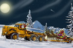 Weihnachtskarte Weihnachten Karte Oldtimer Traktor Nutzfahrzeuge
